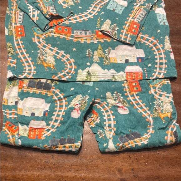 Posh Peanut Wyatt Holiday Train Pajamas - Picture 2 of 4